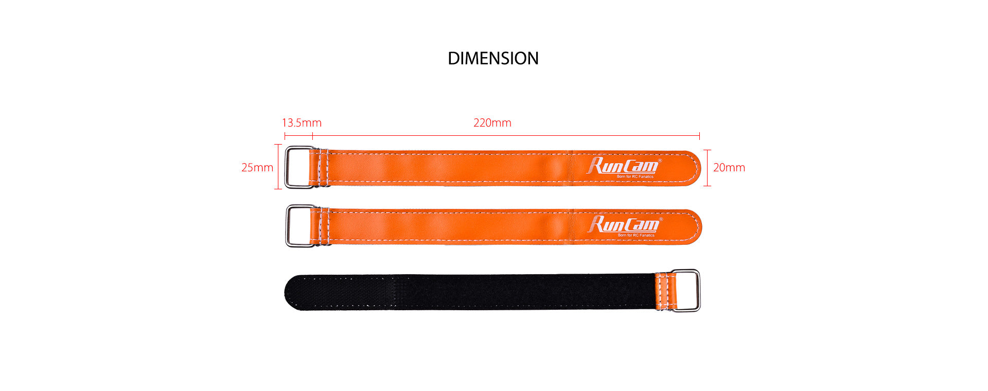198 2 lipo strap runcam 220x20mm for rc multirotor 3 pcs