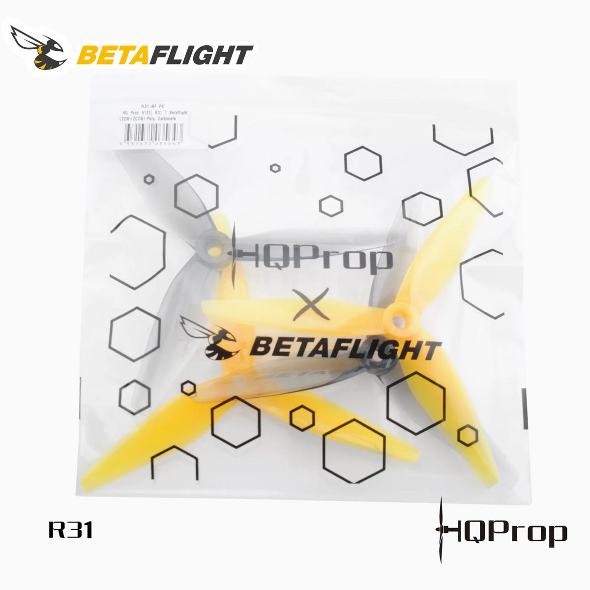 Propellers HQProp 5131(R31) 3-Blade 5.1" Betaflight (2CCW+2CW)