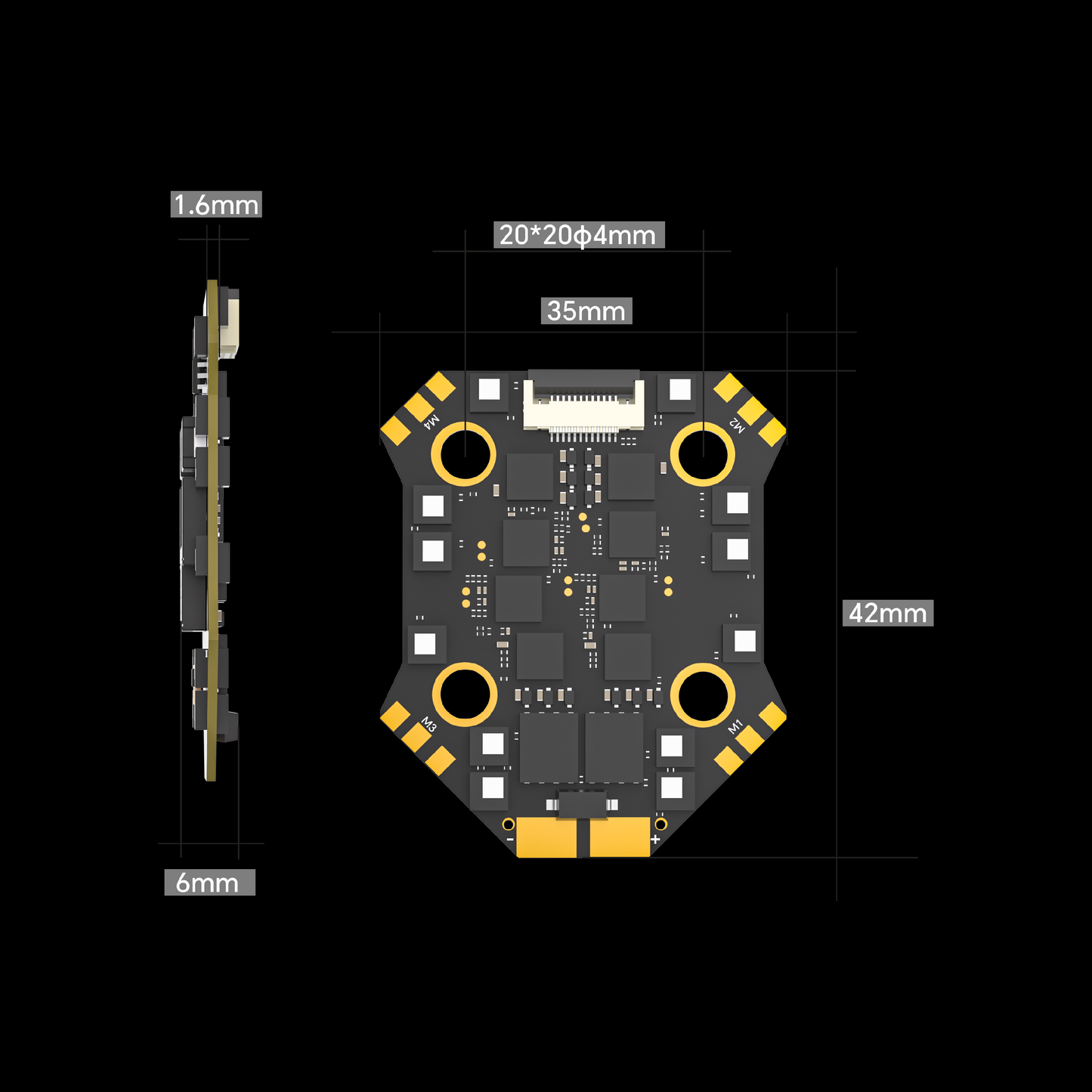 Stack iFlight Borg F7 Mini (Borg 60 Mini ESC)