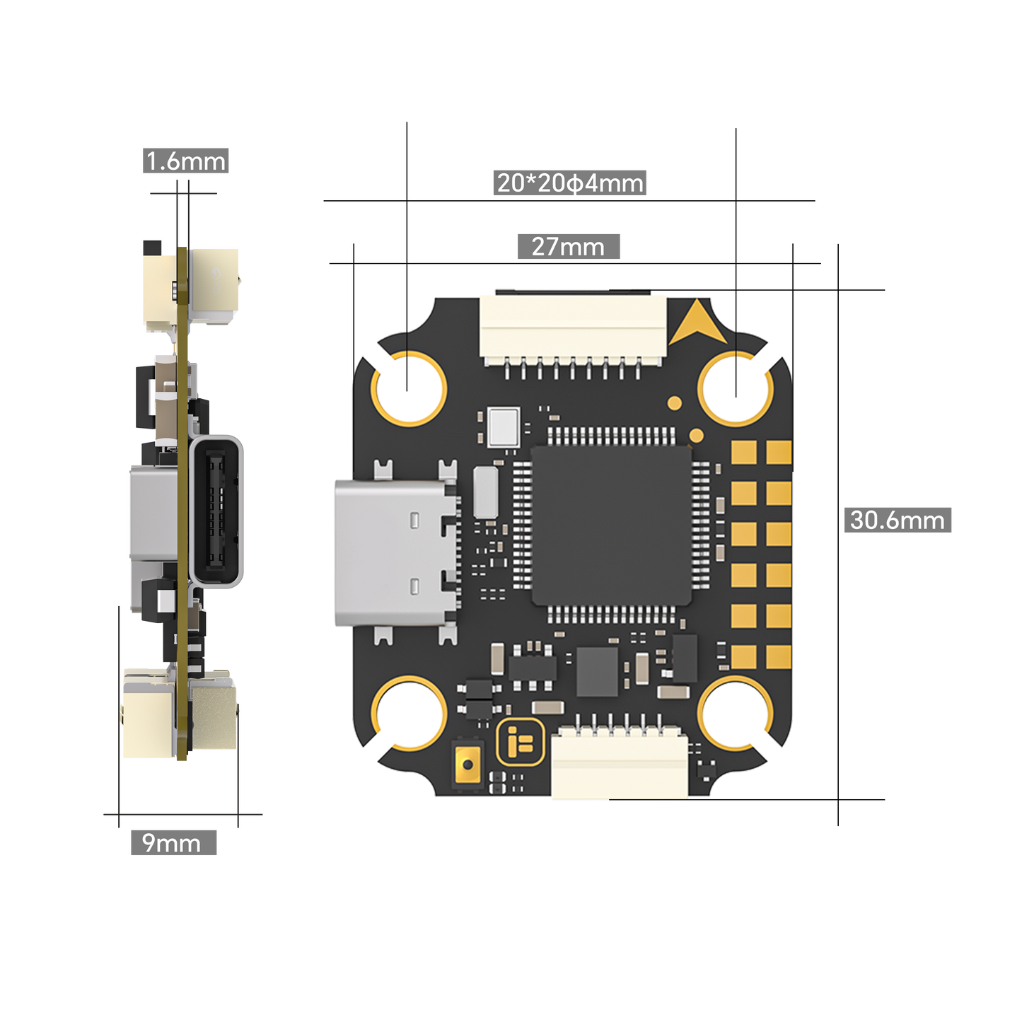 Stack iFlight Borg F7 Mini (Borg 60 Mini ESC)