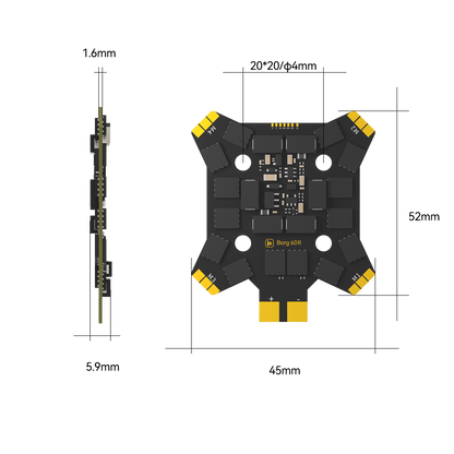 Stack iFlight Borg 5S RX Stack (Borg 60R ESC)