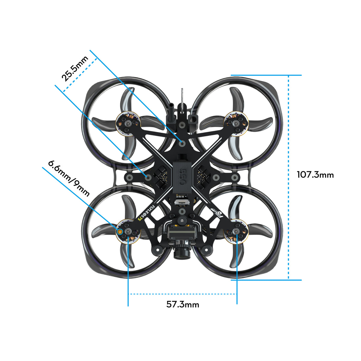 FPV Drone FLYWOO FlyLens 75 HD Walksnail 2S BNF ELRS 2.4G V1.4