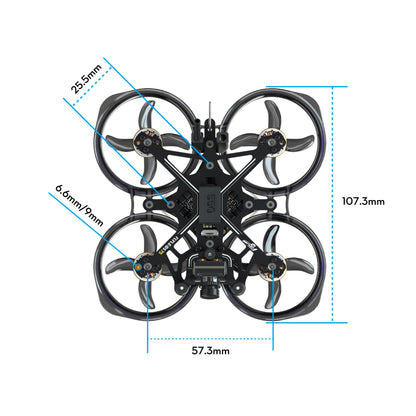 FPV Drone FLYWOO FlyLens 75 HD Walksnail 2S BNF ELRS 2.4G V1.4