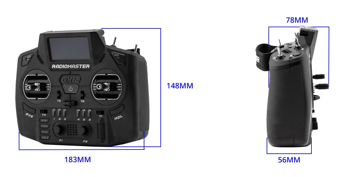 Controller RadioMaster GX12 Dual-Band Gemini-X (M2)