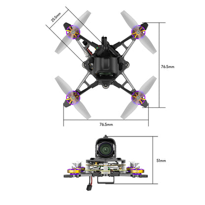 FPV Drone FLYWOO Firefly18 1S Nano Baby V3 O4 ELRS 2.4