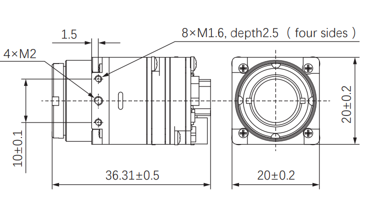 FPV Thermal Camera Partizan T384 (9mm) v1.1