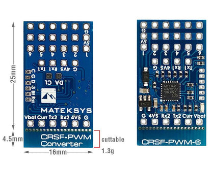 Signal Converter MATEKSYS CRSF-PWM-6