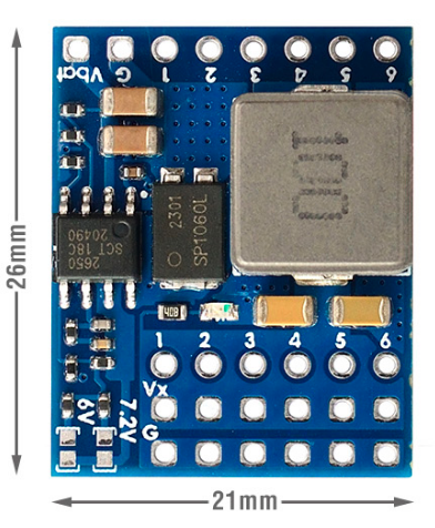Servo MATEKSYS PDB with 4A Bec 5.5-36V to 5-8.2V