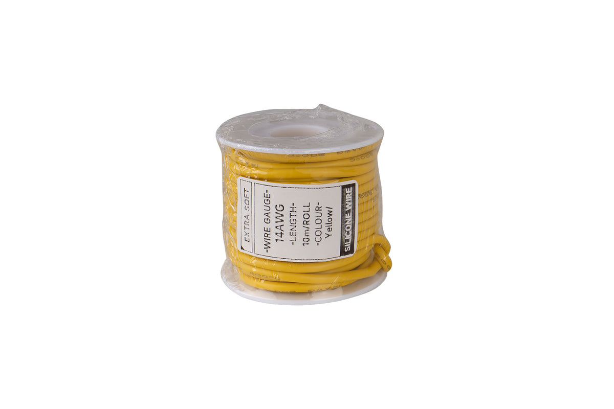 Cable HobbyDrone AWG14 10m/Roll Silicone Airplane Wires Leads Yellow