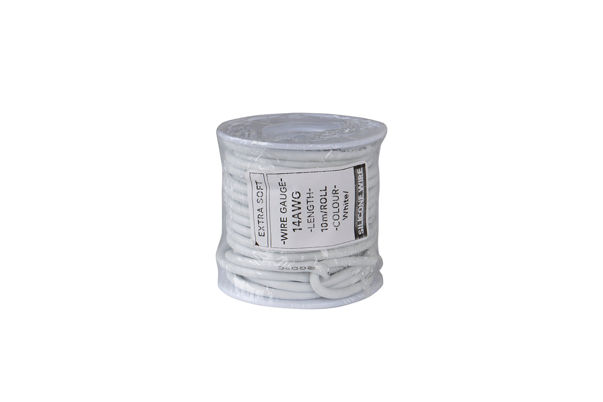 Cable HobbyDrone AWG14 10m/Roll Silicone Airplane Wires Leads White
