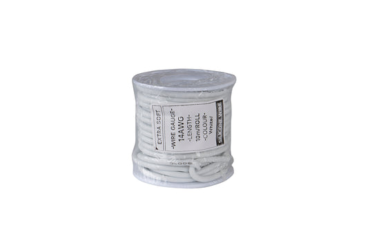 Cable HobbyDrone AWG14 10m/Roll Silicone Airplane Wires Leads White