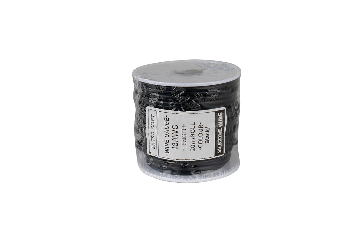 Cable HobbyDrone AWG18 20m/Roll Silicone Airplane Wires Leads Black