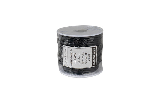 Cable HobbyDrone AWG18 20m/Roll Silicone Airplane Wires Leads Black