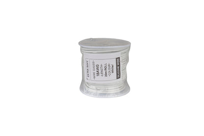 Cable HobbyDrone AWG18 20m/Rolll Silicone Airplane Wires Leads White
