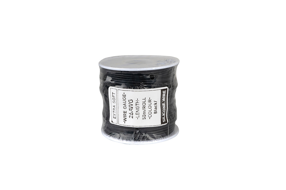 Cable HobbyDrone AWG26 50m/Roll Silicone Airplane Wires Leads Black