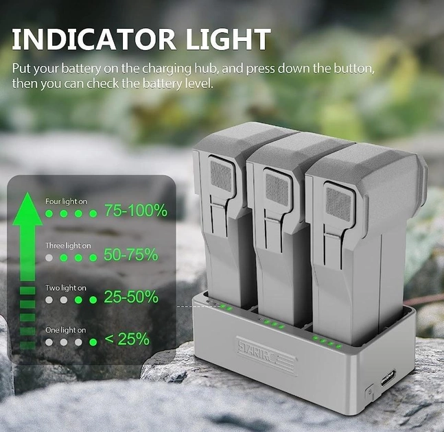 6384 charging hub startrc for dji mini 3 pro