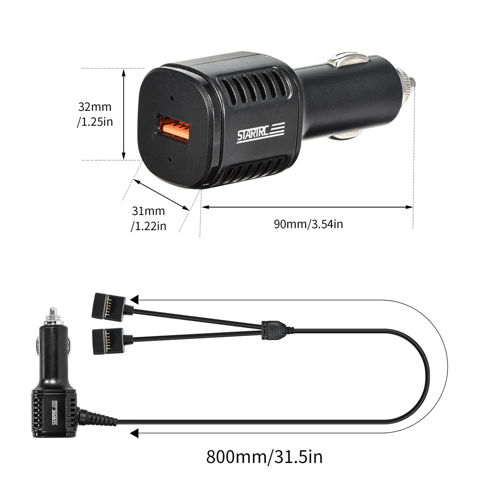 6393 4 car charger startrc 3 in 1 for dji mini 3 pro