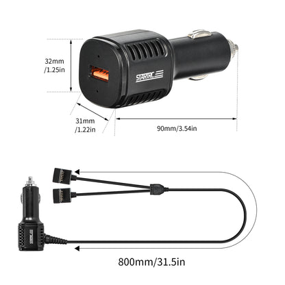 6393 4 car charger startrc 3 in 1 for dji mini 3 pro