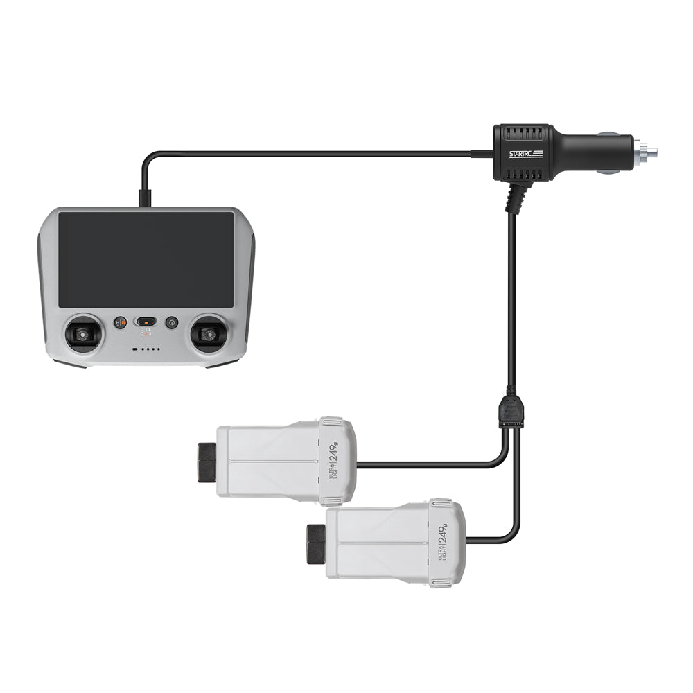 6393 2 car charger startrc 3 in 1 for dji mini 3 pro