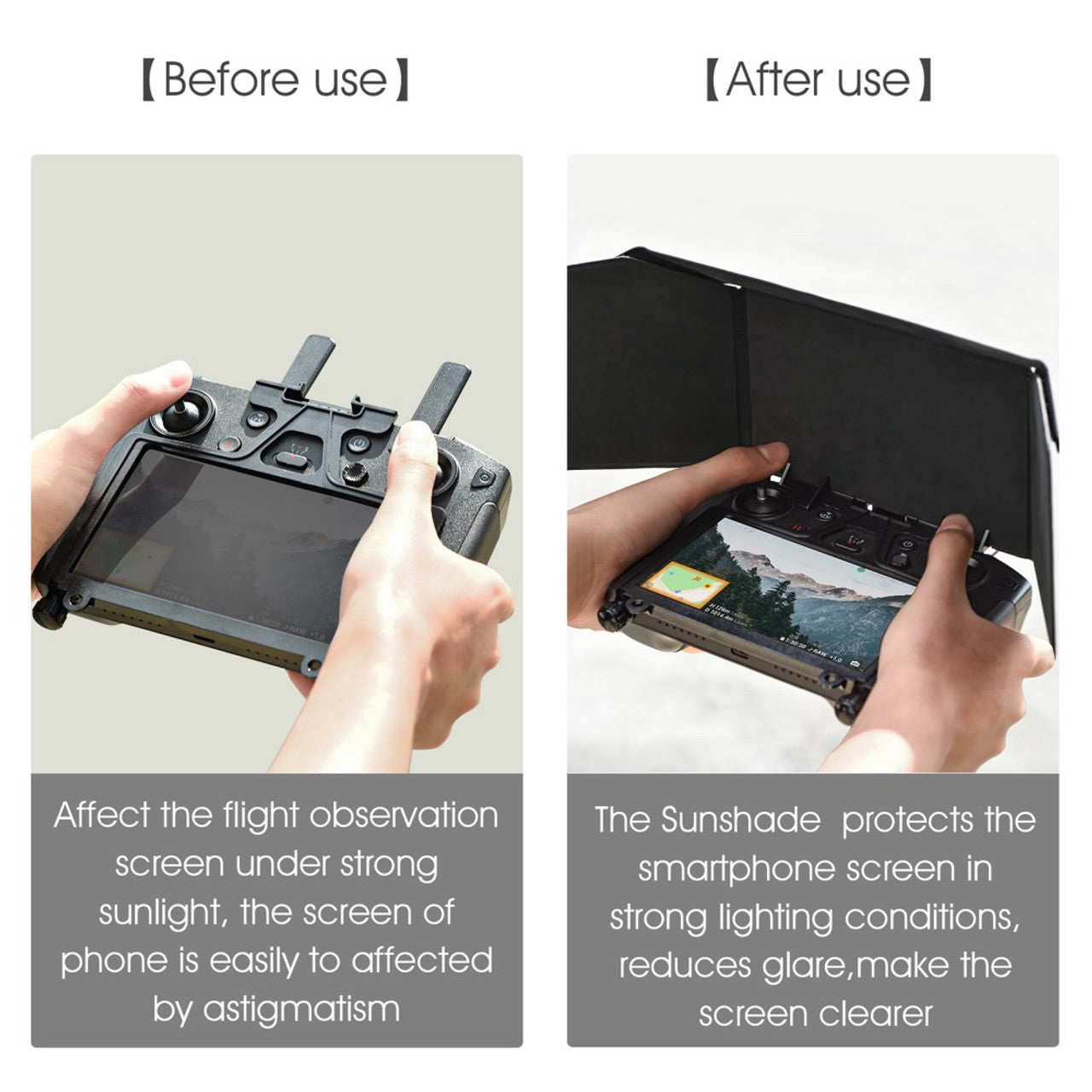 6411 11 sunshade hood startrc for dji smart controller