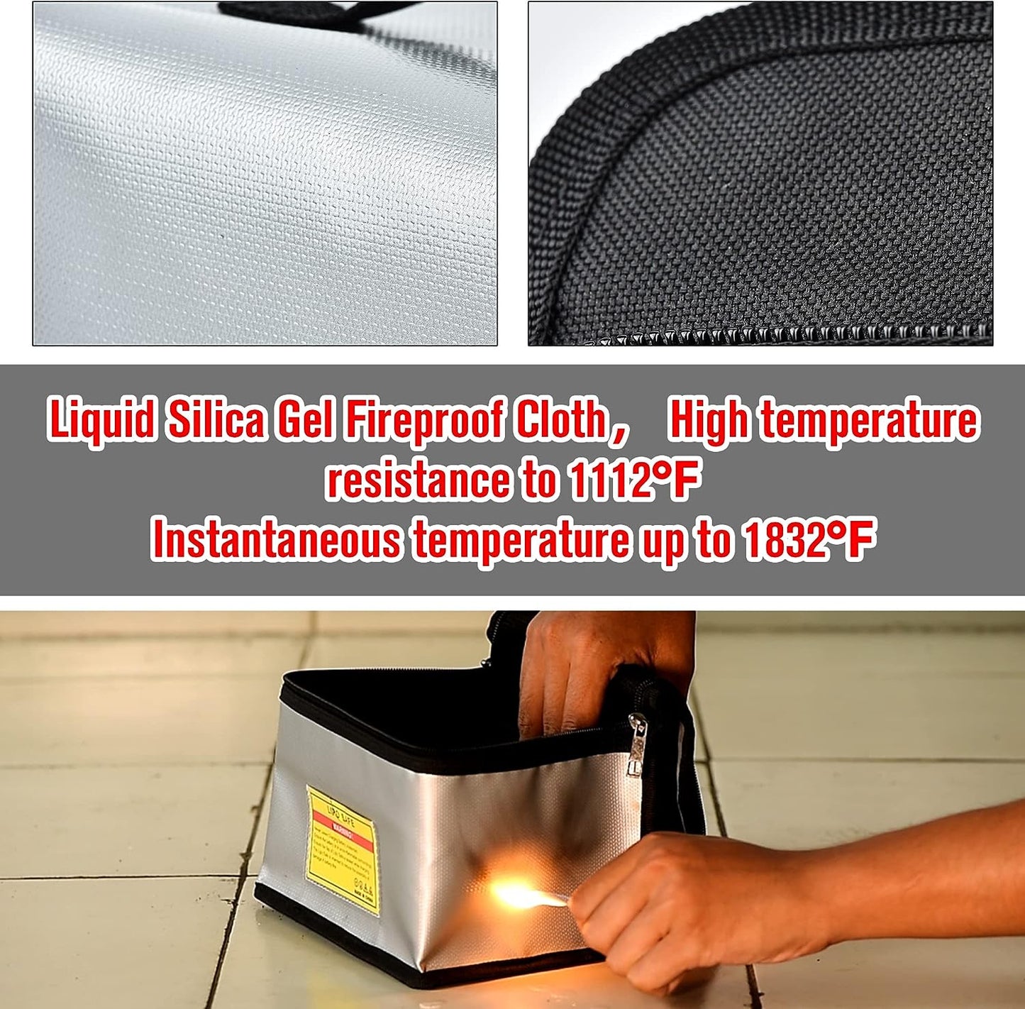6423 3 li po safe bag startrc liquid silicone fireproof cloth 21 5x15x14cm