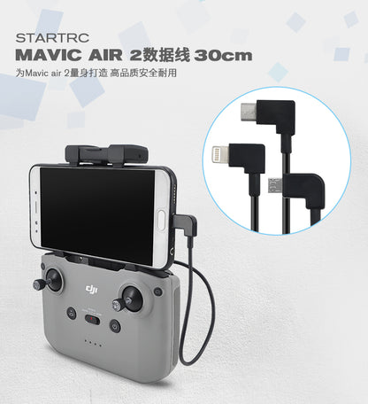 6504 1 usb cable startrc pvc 30cm type c to micro usb for dji rc n1