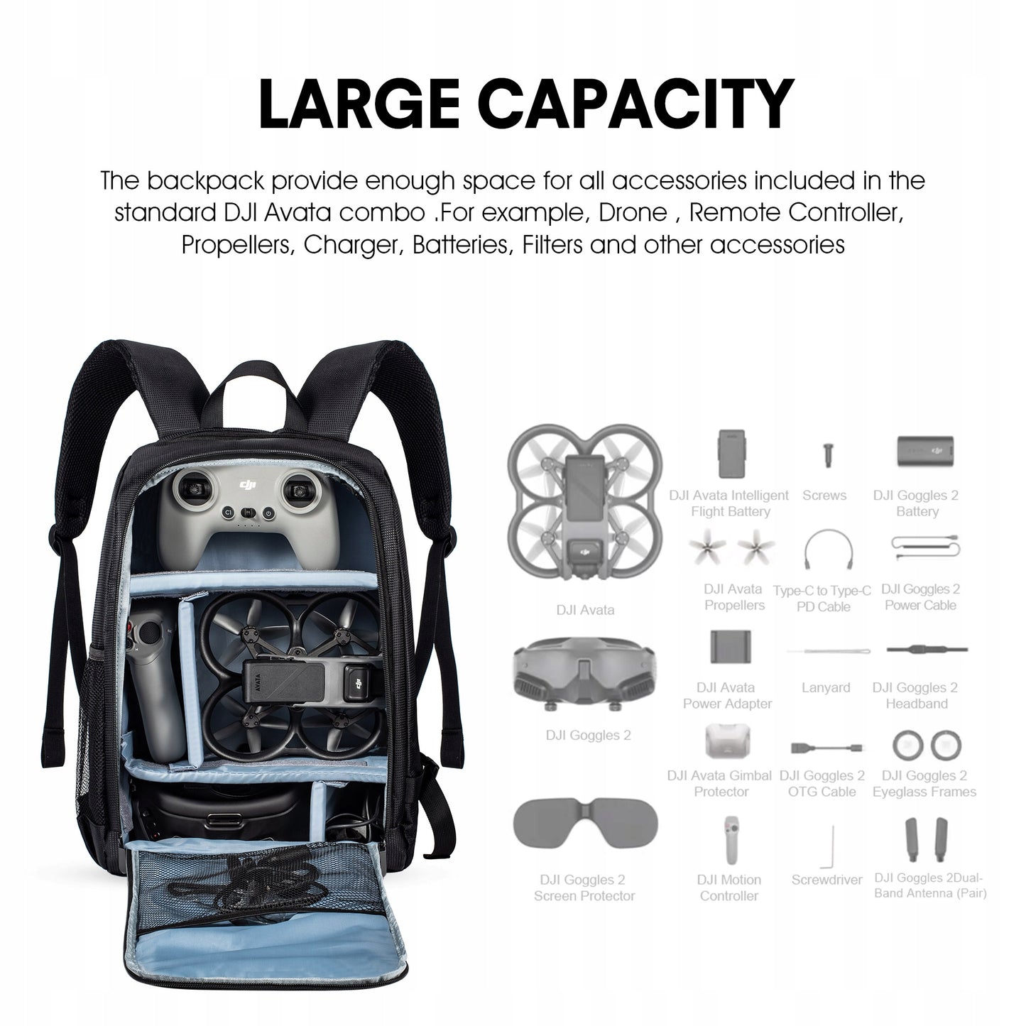 6696 6 backpack startrc for dji avata