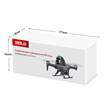 6762 17 foldable extended landing gear startrc for dji fpv