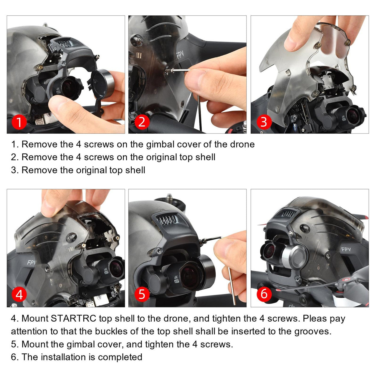 6765 14 head shell startrc for dji fpv
