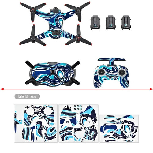 Body + Remote Controller Stikers for DJI FPV (Style 1)