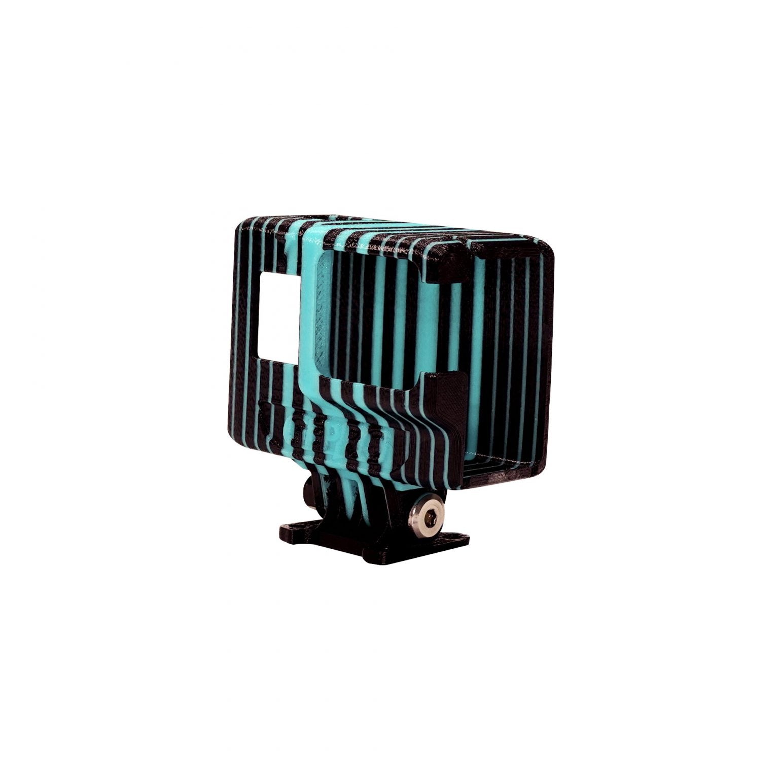 TPU Mount GEPRC CineLog35 GoPro 5/6/7 (Black Cyan) | BSS Webshop