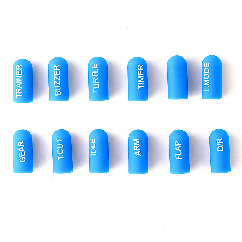 8244 labeled silicon switch cover set radiomaster short blue