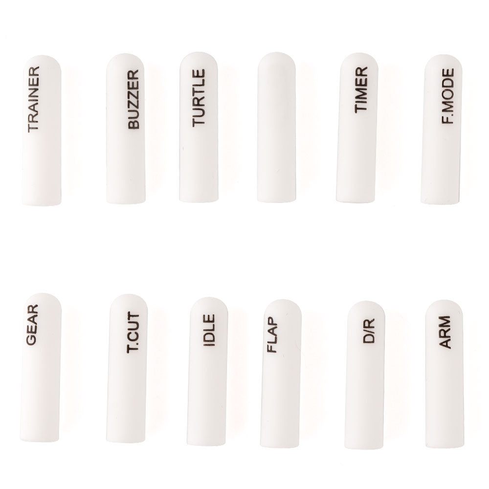 8250 labeled silicon switch cover set radiomaster long white