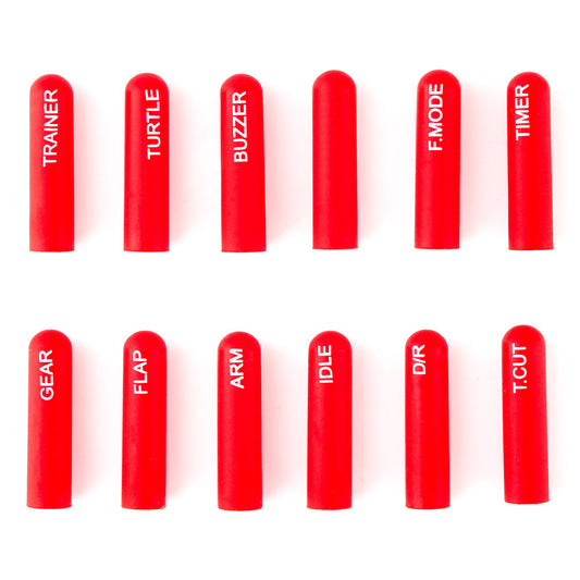 8253 labeled silicon switch cover set radiomaster long red
