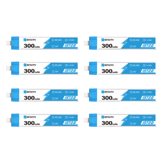 8601 battery betafpv lihv 1s 4 35v 300mah 30c hv bt2 0 8pcs