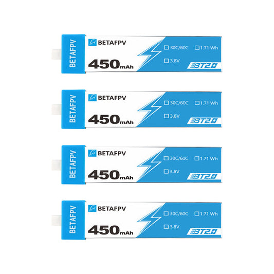 8604 battery betafpv lihv 1s 4 35v 450mah 30c hv bt2 0 4pcs