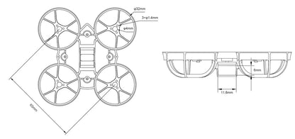 8904 3 frame betafpv meteor65 micro yellow