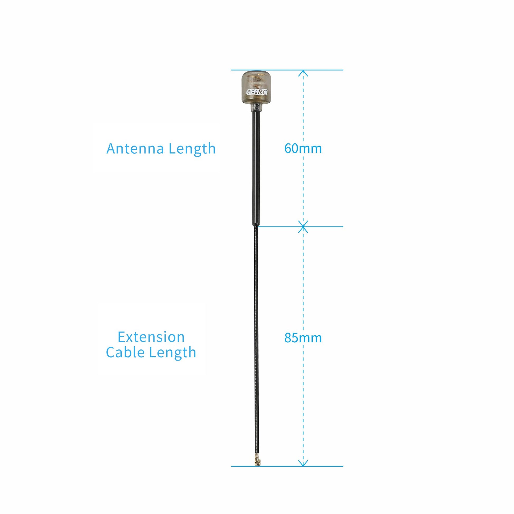 909 2 antenna geprc peano 5 8g rhcp mmcx 145mm