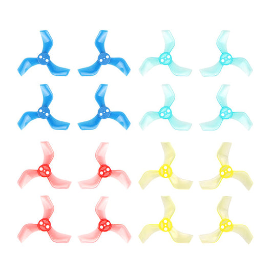 9369 3 propellers betafpv 40mm 3 blade 1 0mm shaft multicolor 16pcs
