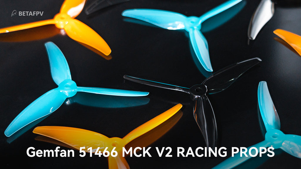 9450 3 propellers gemfan 51466 mck v2 3 blade 5mm shaft orange