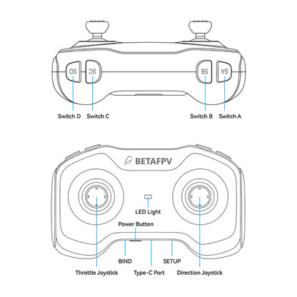 9456 4 controller betafpv literadio 1 frsky