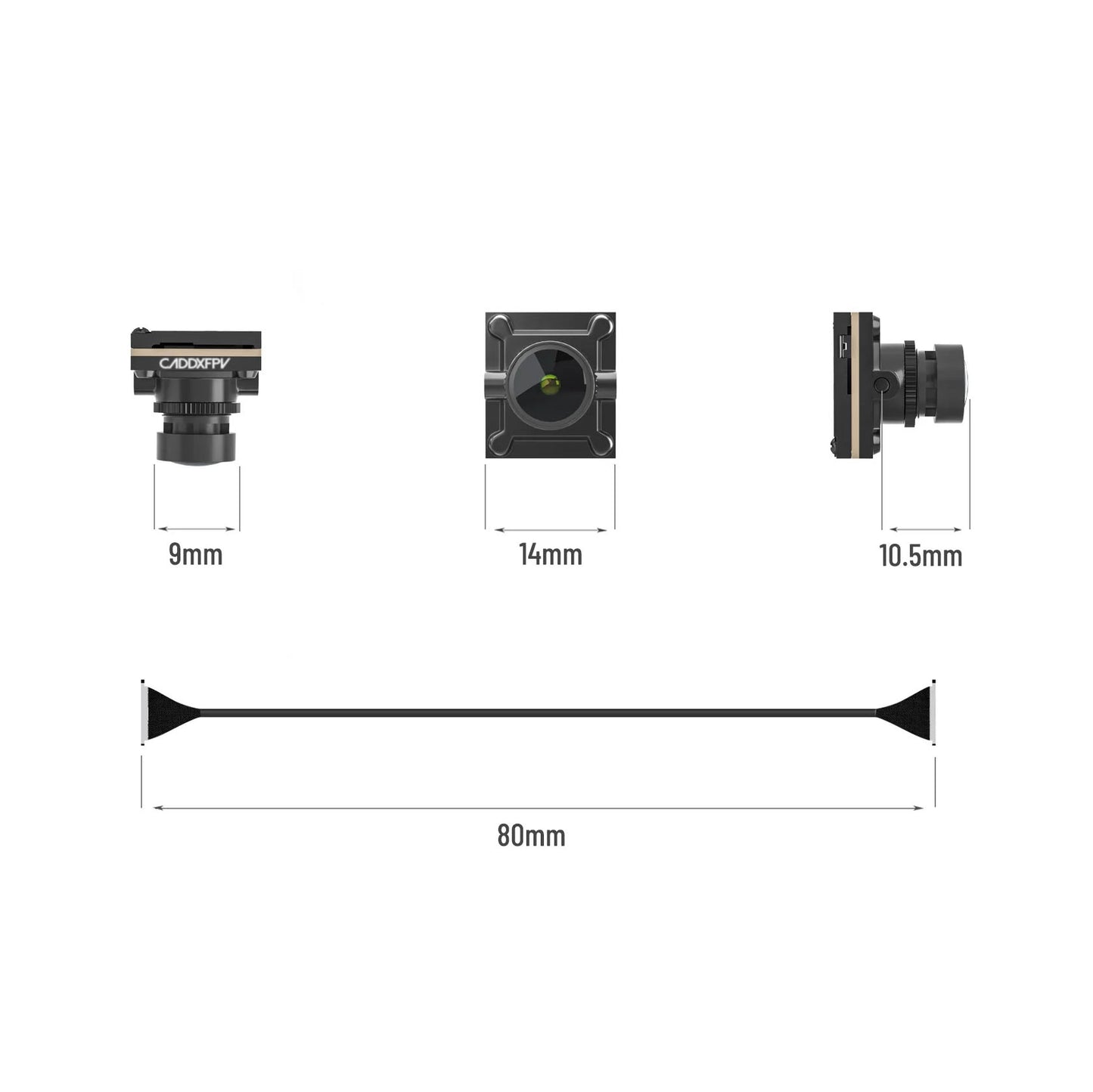 9555 7 fpv camera caddxfpv nebula pro nano 8cm black