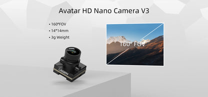 9765 16 fpv camera walksnail avatar nano kit v3 with 9cm cable